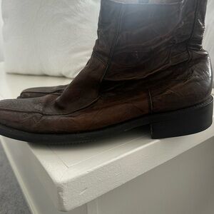 Aldo Dark Brown Leather Boots